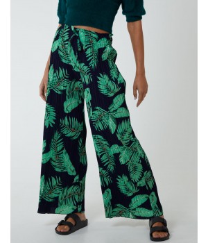 Tropical Print Elasticated Waist Culotte