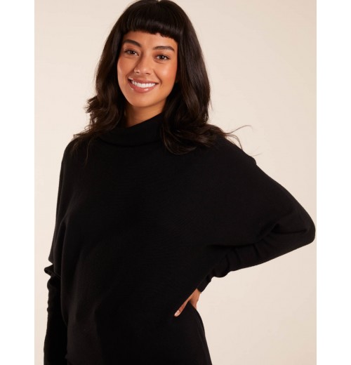 Oversized Roll Neck Batwing Jumper