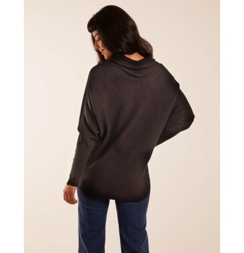 Oversized Roll Neck Batwing Jumper