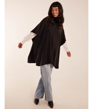 High Neck Poncho