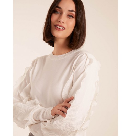 Frill Sleeved Jumper