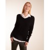 V Neck Ribbed Jumper