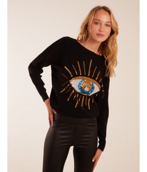 Evil Eye Sequin Jumper